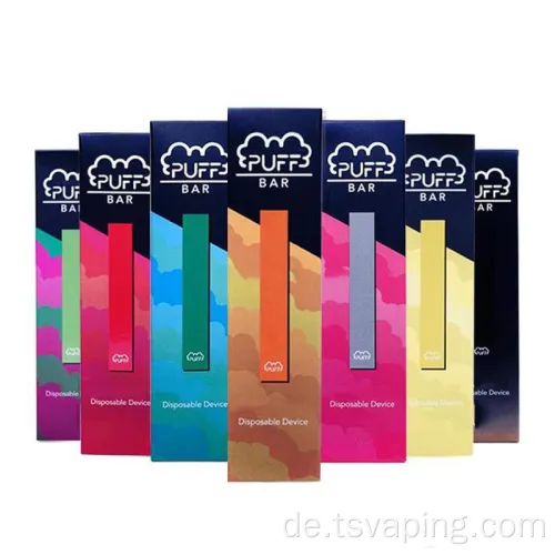 Hochwertiger E-Zigarette Puff Bar Customized Disposable Vape